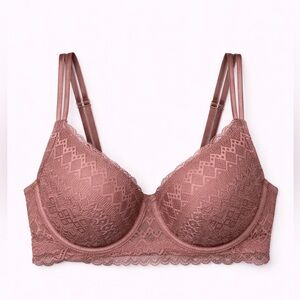 🩷 New! Mauve Lace Bra 36DD